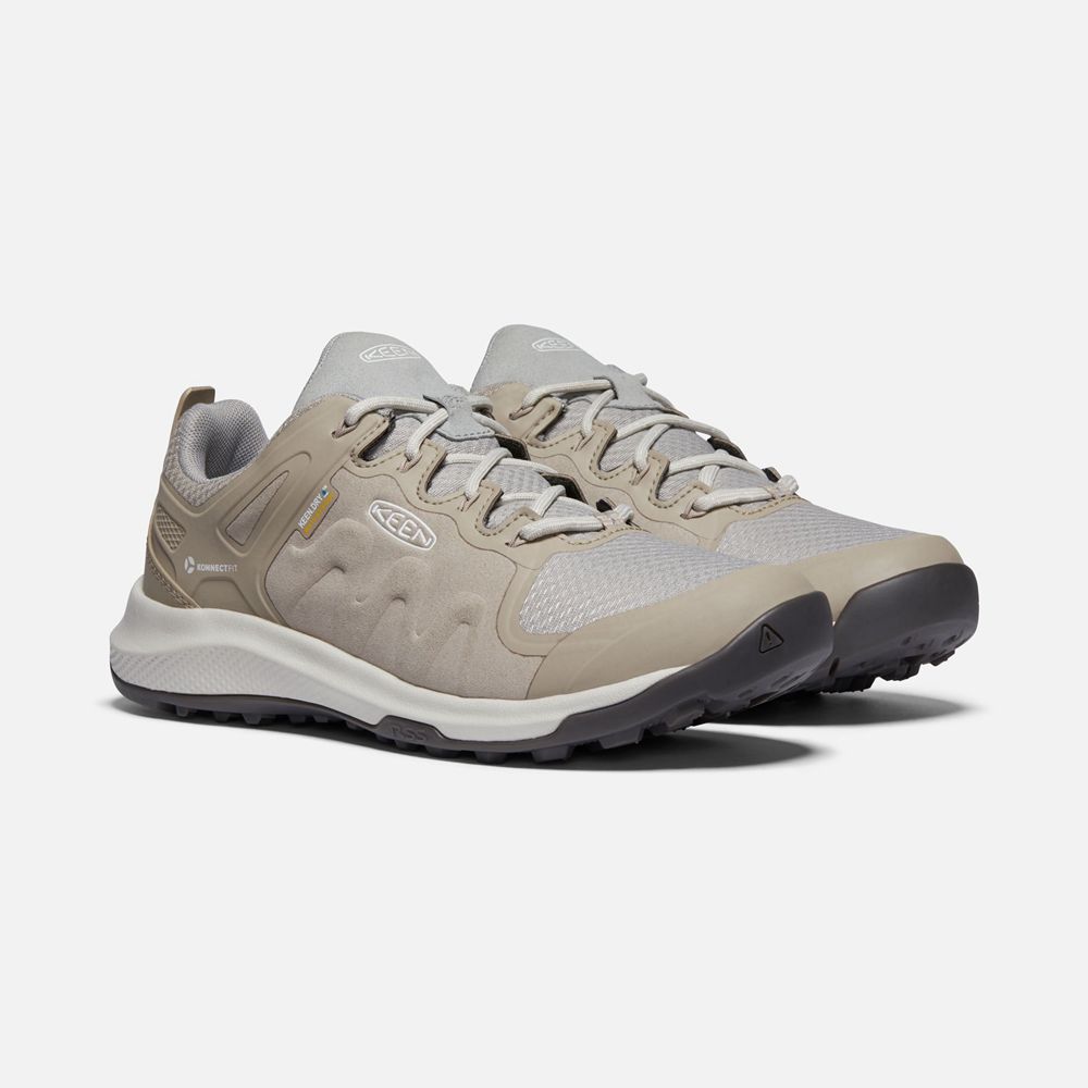 Baskets Keen Femme Beige/Argent | Explore Waterproof | POGQL-5063